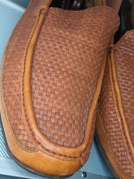 TOMMY BAHAMA Naples Driver Loafers Men\'s 11 M Brown Woven Leather Slip On main image 15